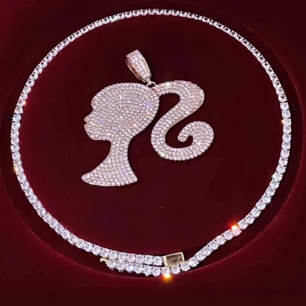 Barbie tennis necklace 18 inch